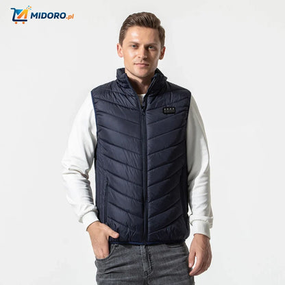 HeatGuard™ Kamizelka | USB-bezpieczna, Inteligentne Ogrzewanie i Lekki Design!