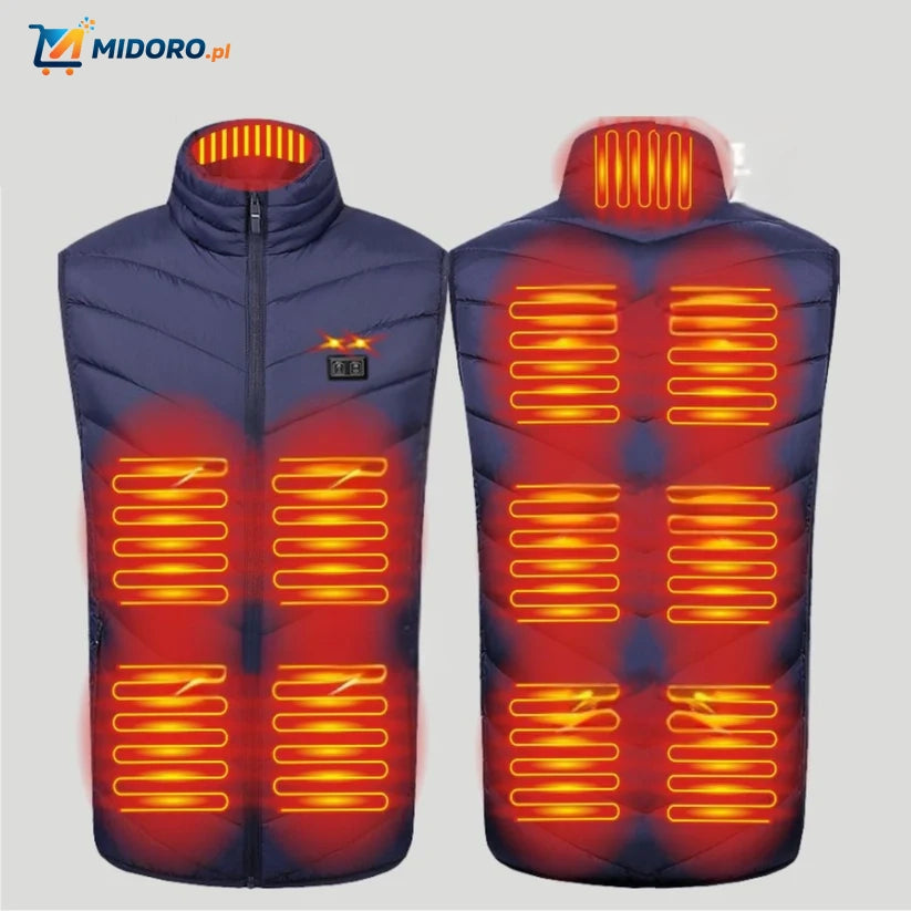 HeatGuard™ Kamizelka | USB-bezpieczna, Inteligentne Ogrzewanie i Lekki Design!