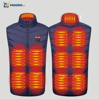 HeatGuard™ Kamizelka | USB-bezpieczna, Inteligentne Ogrzewanie i Lekki Design!