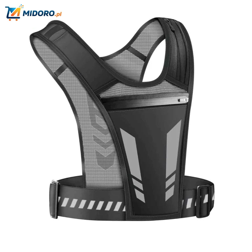 HydroRun™ Kamizelka Biegowa | Odblaskowa, Miejsce na Butelkę i Telefon, Wygodna