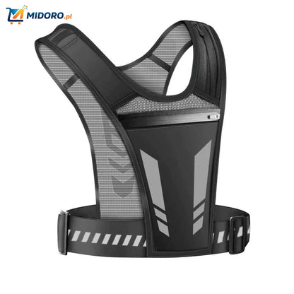 HydroRun™ Kamizelka Biegowa | Odblaskowa, Miejsce na Butelkę i Telefon, Wygodna