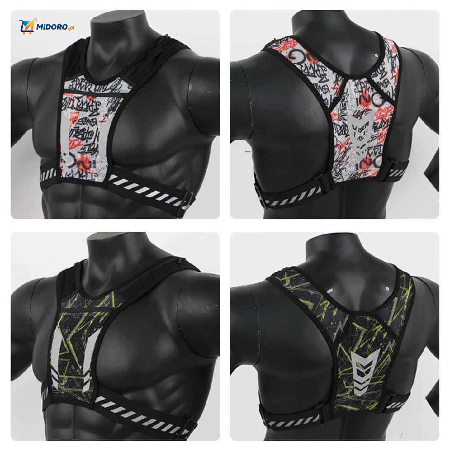 HydroRun™ Kamizelka Biegowa | Odblaskowa, Miejsce na Butelkę i Telefon, Wygodna