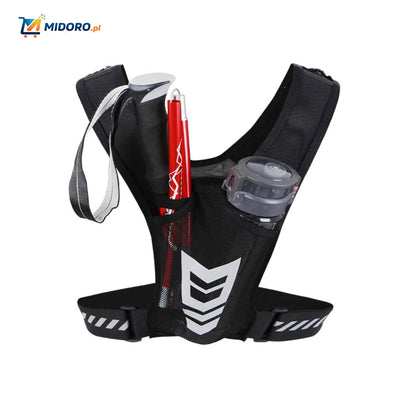 HydroRun™ Kamizelka Biegowa | Odblaskowa, Miejsce na Butelkę i Telefon, Wygodna