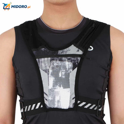 HydroRun™ Kamizelka Biegowa | Odblaskowa, Miejsce na Butelkę i Telefon, Wygodna