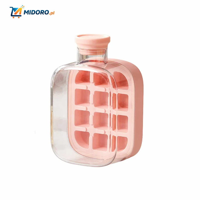 IceNova™ Flesbeker | 2-w-1 Wytwornica Lodu i Butelka Wody, Przenośna i Wygodna