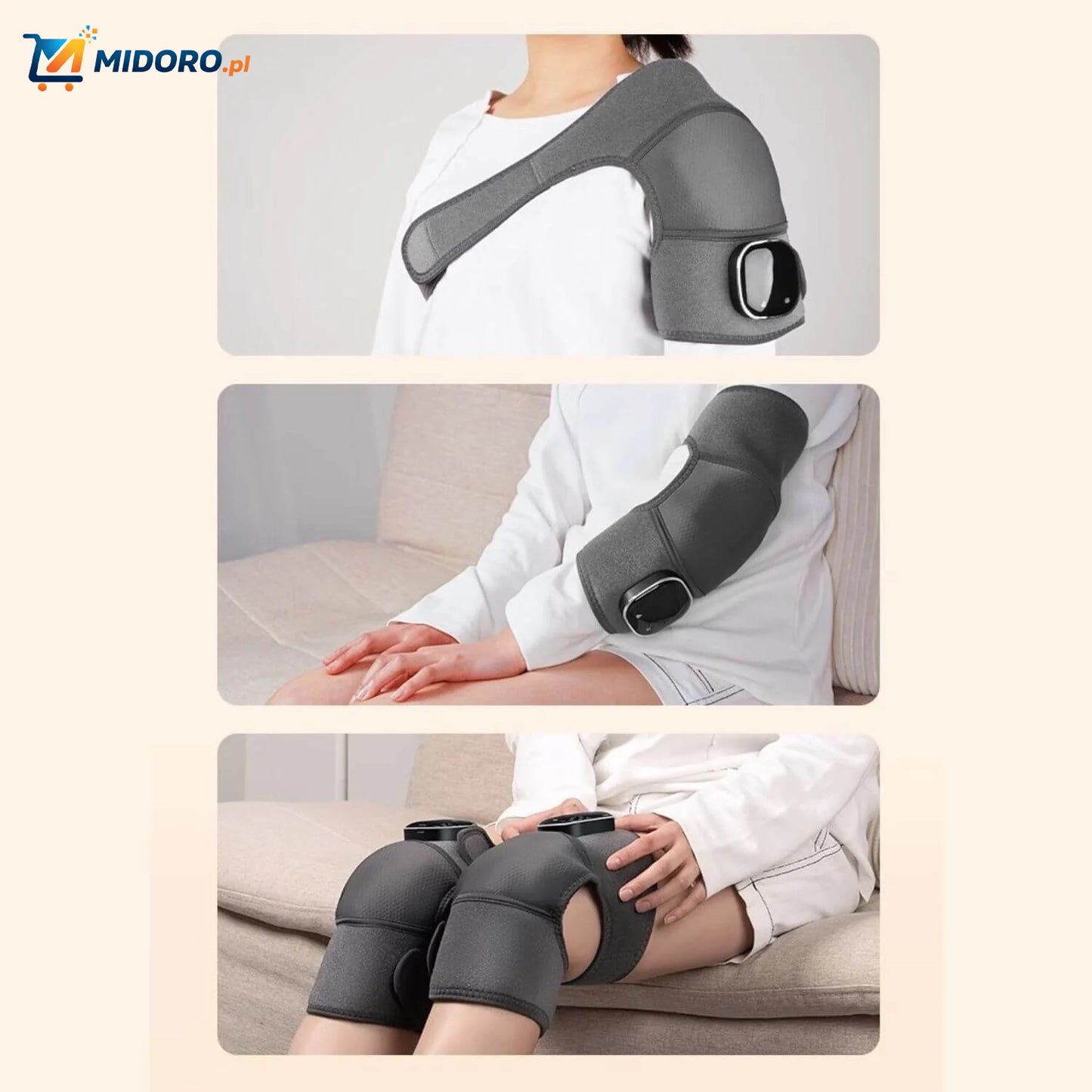 FlexiHeat™ Comfortband – Ciepło i Wsparcie Wibracyjne dla Kolana i Więcej