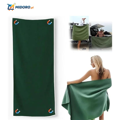 MagnaTowel™ Plażowy | Ultra-Absorbujący, Szybkoschnący i Magnetyczny Design!