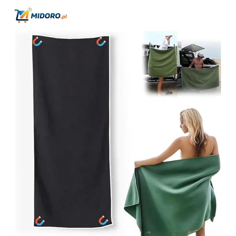 MagnaTowel™ Plażowy | Ultra-Absorbujący, Szybkoschnący i Magnetyczny Design!