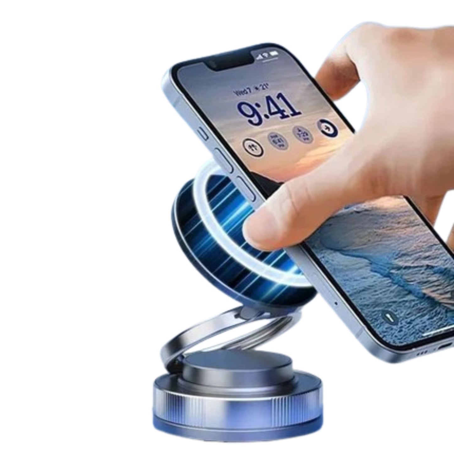 Magnevo™ Uchwyt na telefon | Obrót 360°, MagSafe i kompaktowy