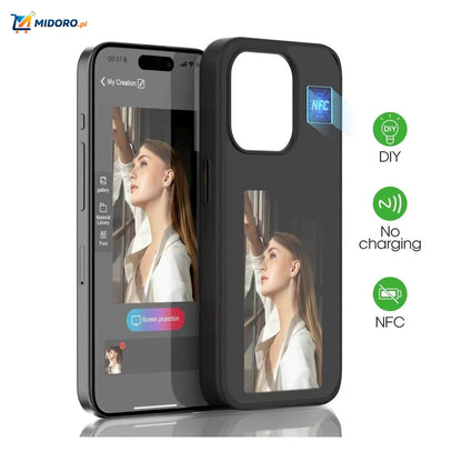 Etui E-Ink NFC na iPhone'a | Codziennie Zmienny Design za Jedno Kliknięcie – Dla iPhone 13 do 16