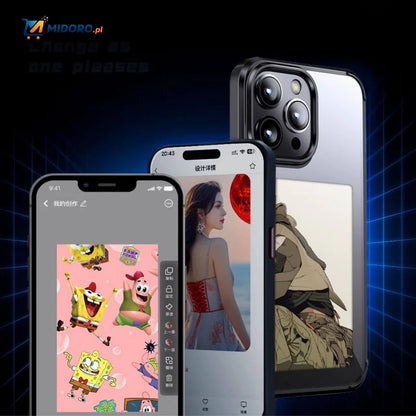 Etui E-Ink NFC na iPhone'a | Codziennie Zmienny Design za Jedno Kliknięcie – Dla iPhone 13 do 16