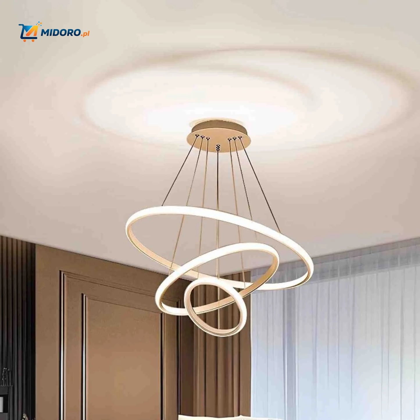 Lampa Ringkroonluchter™ | Minimalistyczna, ściemniana i energooszczędna