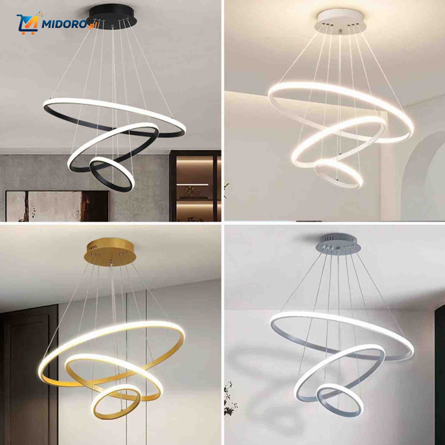 Lampa Ringkroonluchter™ | Minimalistyczna, ściemniana i energooszczędna