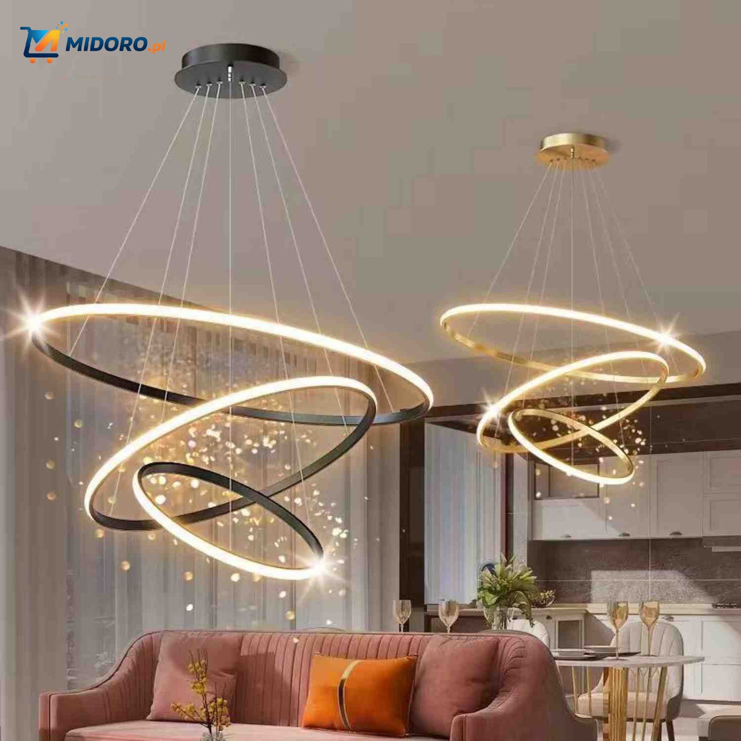 Lampa Ringkroonluchter™ | Minimalistyczna, ściemniana i energooszczędna