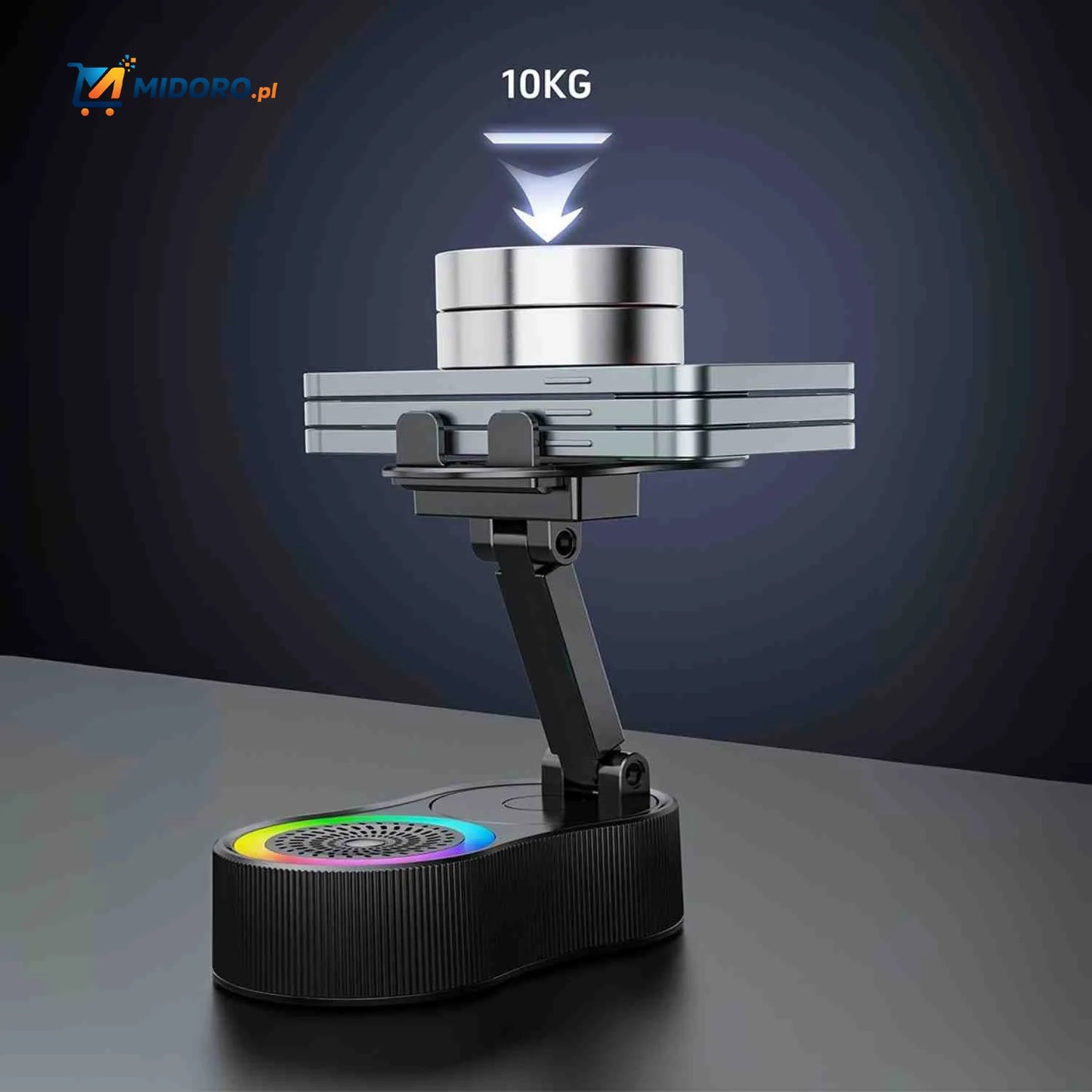 Głośnik SoundMate™ | Bez Bluetooth, Uchwyt Indukcyjny & Powerbank