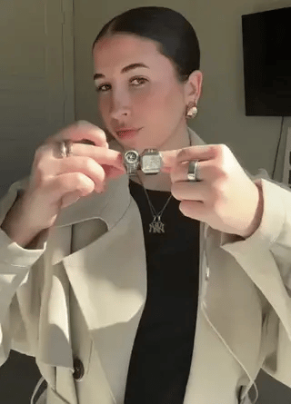 Timevera™ Zegarek Pierścionek | Regulowany, stylowy i unisex