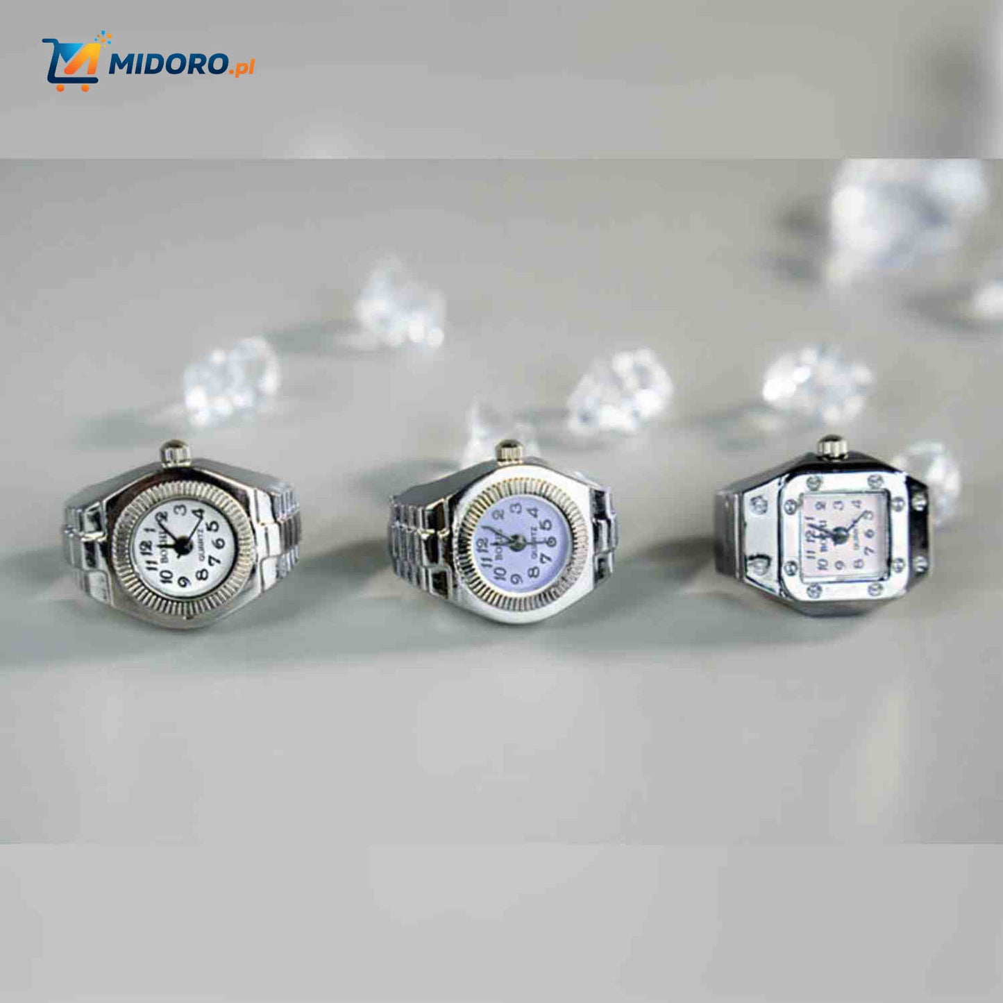 Timevera™ Zegarek Pierścionek | Regulowany, stylowy i unisex