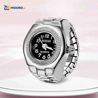 Timevera™ Zegarek Pierścionek | Regulowany, stylowy i unisex