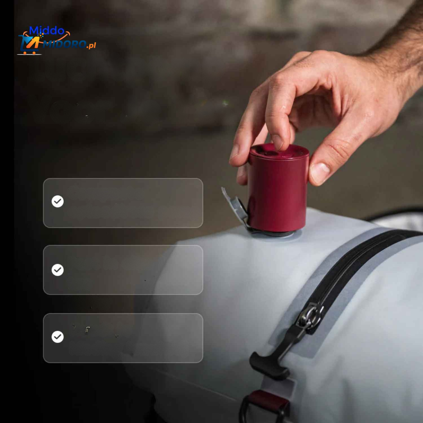 Vacubag™ Torba | Worek próżniowy, składany i z zamkiem szyfrowym