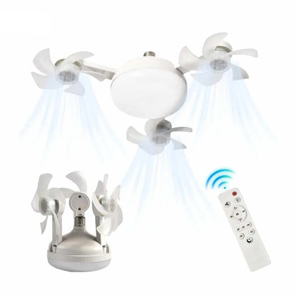 AeroGlow™ Lampa Wentylatorowa | LED, Gniazdo E27 & Stylowy Design Sufitowy