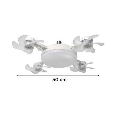 AeroGlow™ Lampa Wentylatorowa | LED, Gniazdo E27 & Stylowy Design Sufitowy