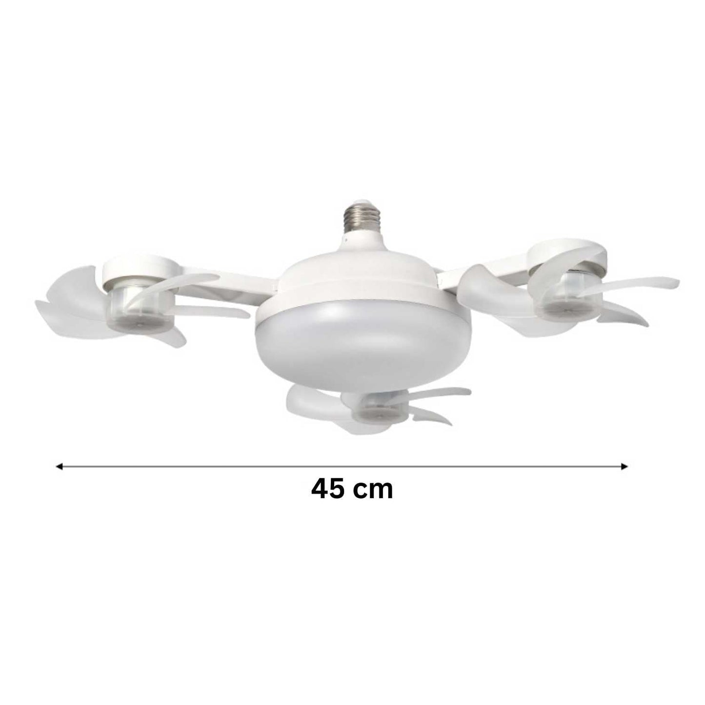 AeroGlow™ Lampa Wentylatorowa | LED, Gniazdo E27 & Stylowy Design Sufitowy