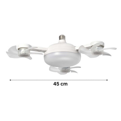 AeroGlow™ Lampa Wentylatorowa | LED, Gniazdo E27 & Stylowy Design Sufitowy