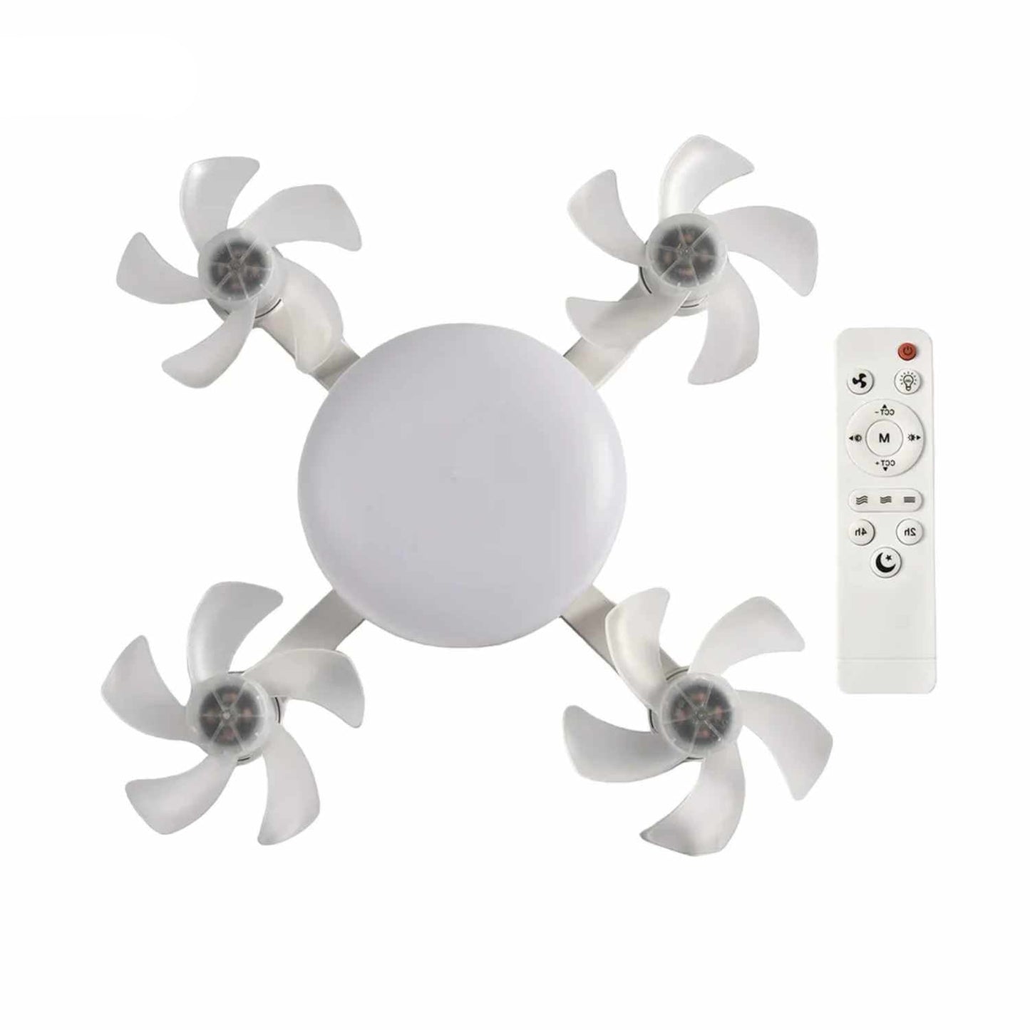 AeroGlow™ Lampa Wentylatorowa | LED, Gniazdo E27 & Stylowy Design Sufitowy