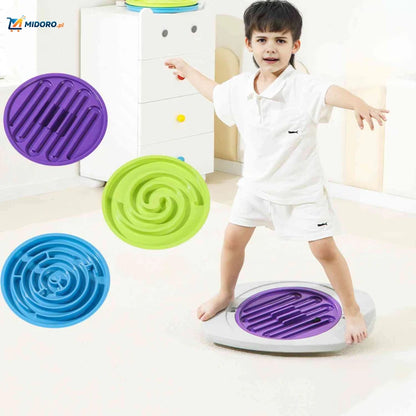 Balancio™ Gra Planszowa | Sensoryczna Równowaga, Zabawny Labirynt i Antypoślizgowa Podstawa