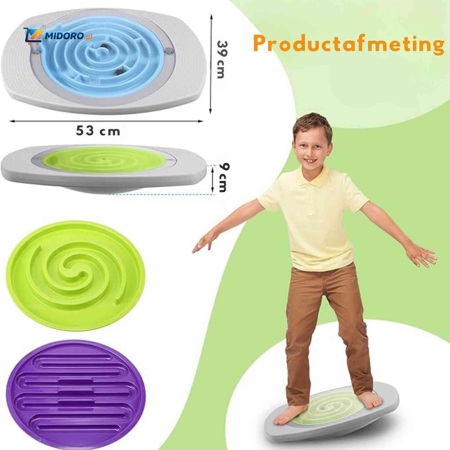 Balancio™ Gra Planszowa | Sensoryczna Równowaga, Zabawny Labirynt i Antypoślizgowa Podstawa