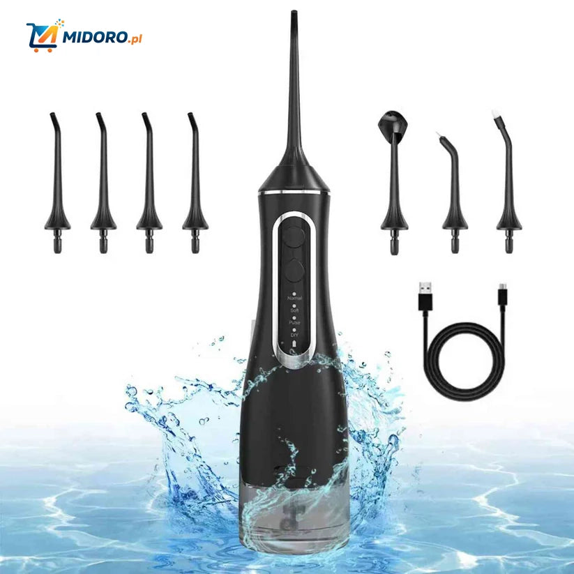 Flosso™ Waterflosser | Bezprzewodowy, Kompaktowy i Skuteczny Wybielacz