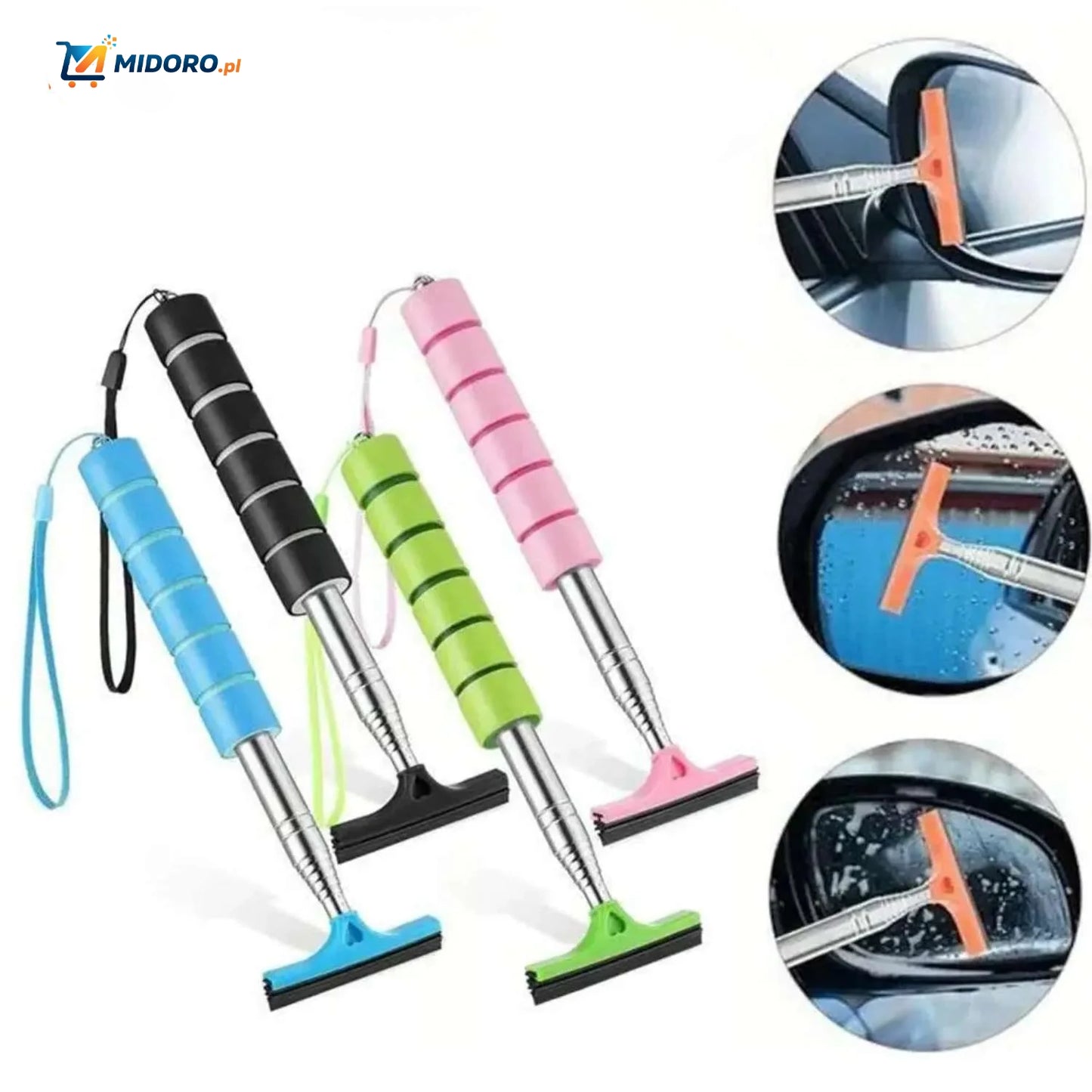 Clearwipe™ Czyścik do Szyb Samochodowych | Teleskopowy, Kompaktowy i Szybko Schnie!