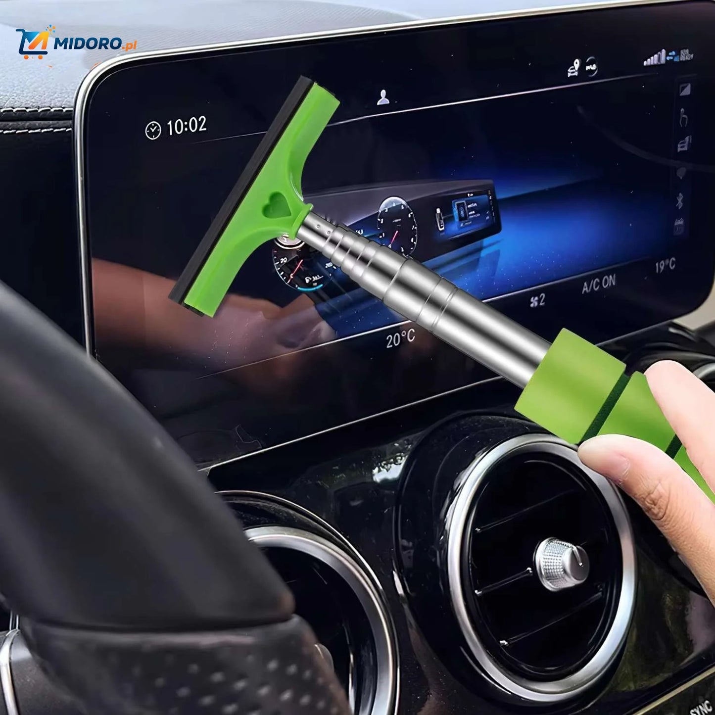 Clearwipe™ Czyścik do Szyb Samochodowych | Teleskopowy, Kompaktowy i Szybko Schnie!