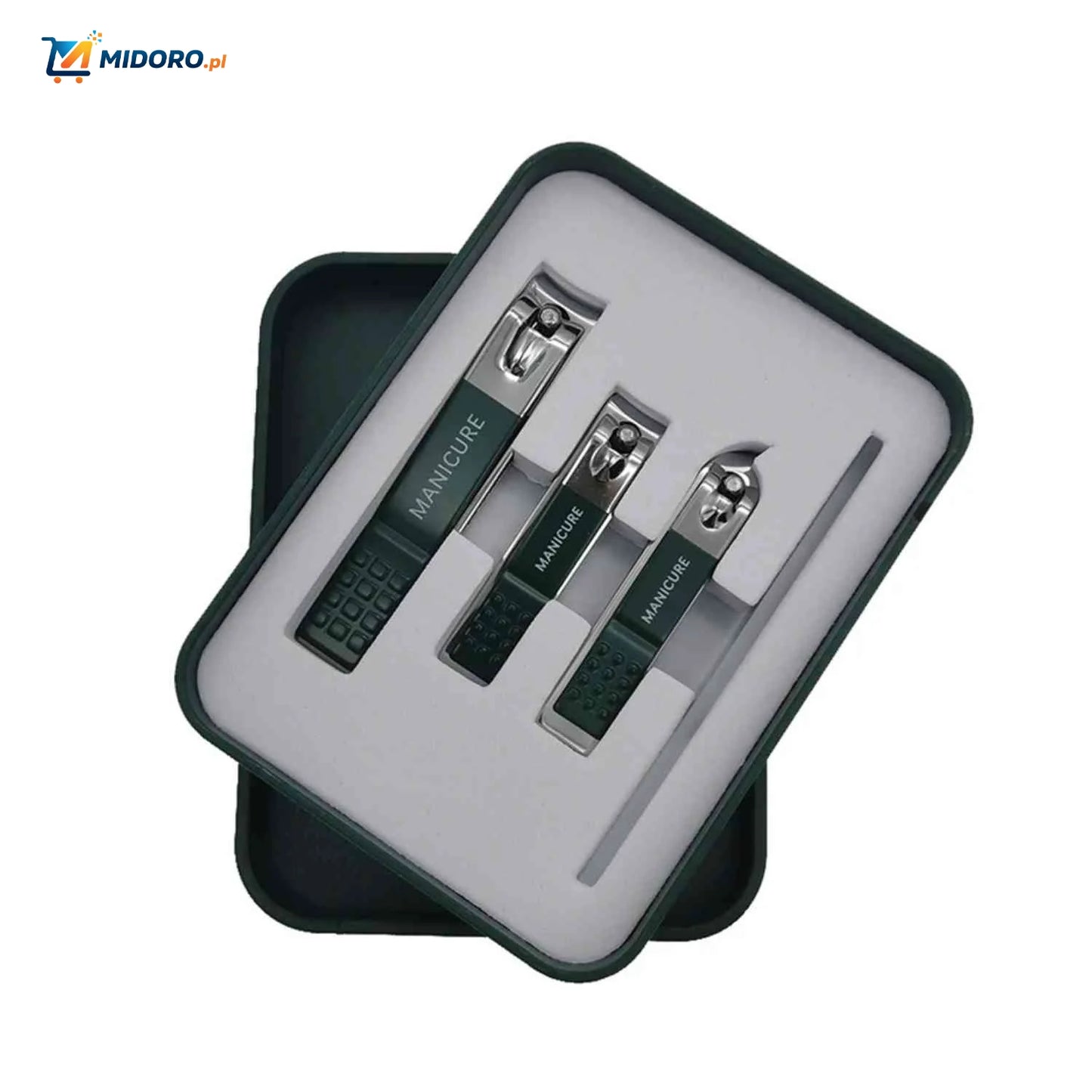 Clipora™ Zestaw do Obcinania Paznokci z Pilnikiem | Design Anty-splash, w Luksusowym Opakowaniu Prezentowym