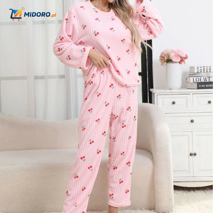 CosyLuxe™ Zestaw Piżamowy | Miękki polar, ciepły i idealny na zimne wieczory