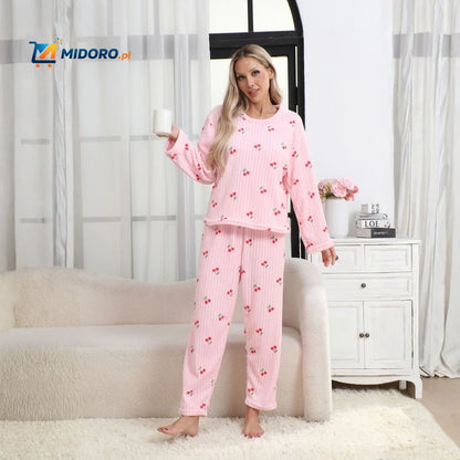 CosyLuxe™ Zestaw Piżamowy | Miękki polar, ciepły i idealny na zimne wieczory