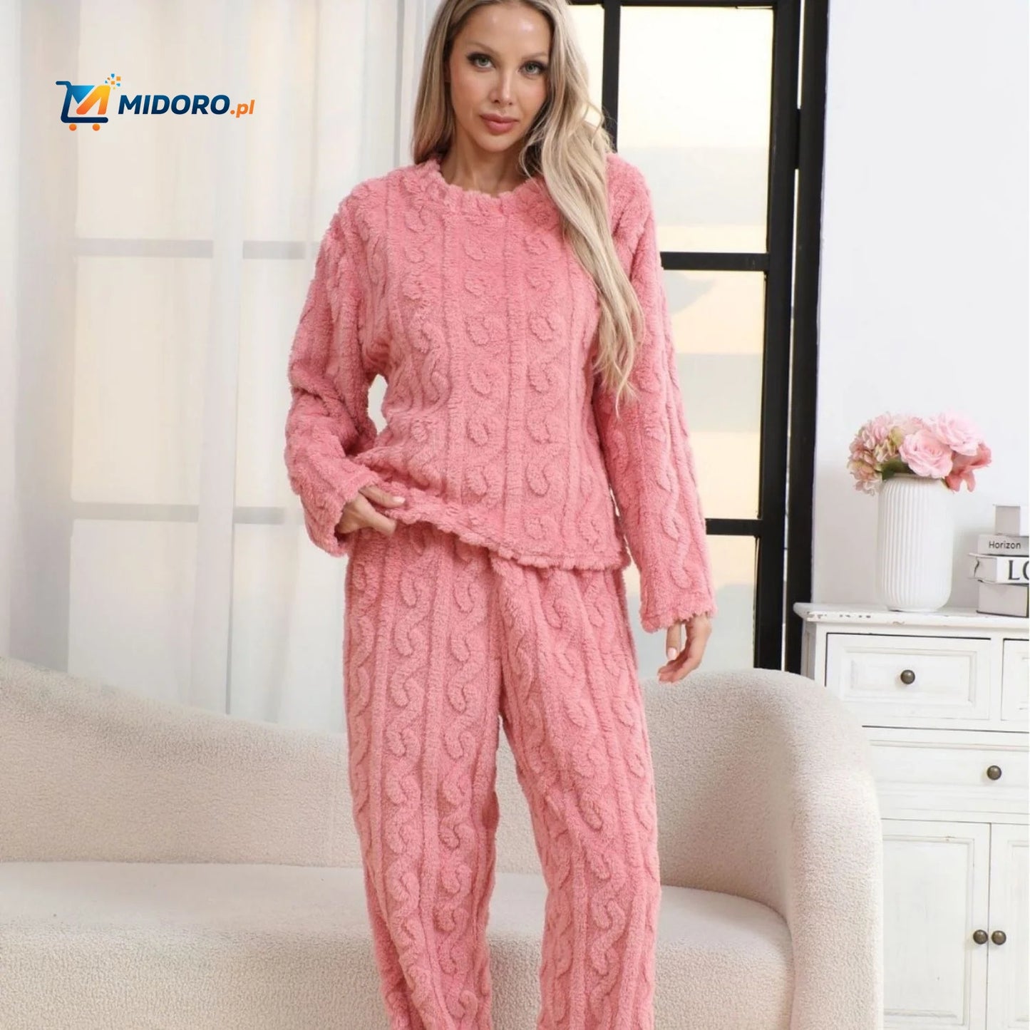 CosyLuxe™ Zestaw Piżamowy | Miękki polar, ciepły i idealny na zimne wieczory