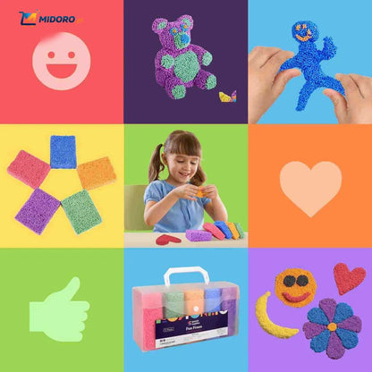 CreativaFoam™ Glina | Lekka, Plastyczna i Edukacyjna Zabawka!