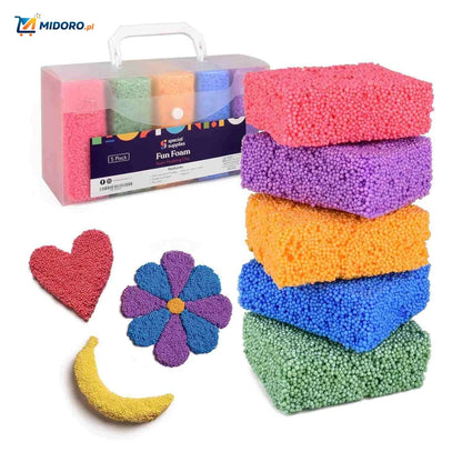 CreativaFoam™ Glina | Lekka, Plastyczna i Edukacyjna Zabawka!