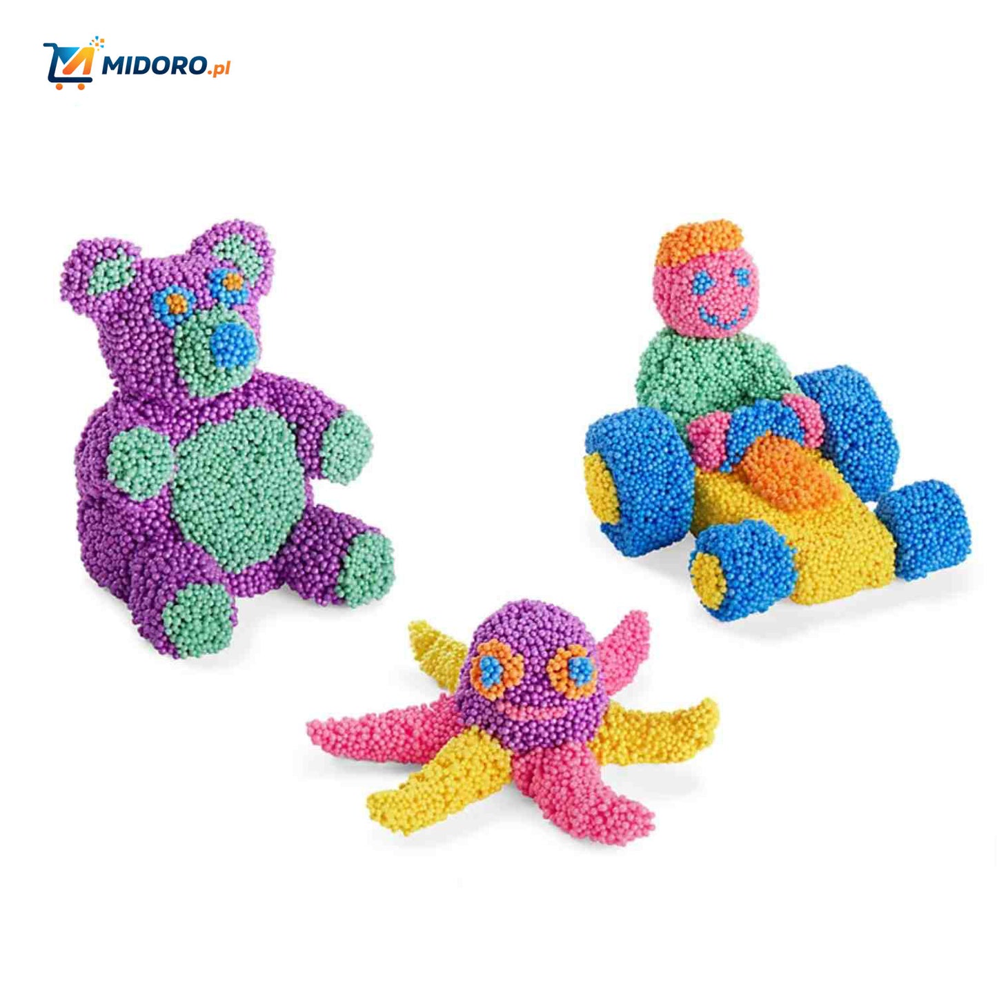 CreativaFoam™ Glina | Lekka, Plastyczna i Edukacyjna Zabawka!