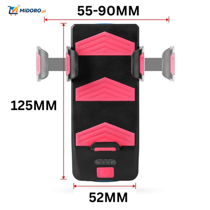 CycloMax™ Gadżet rowerowy | Uchwyt na telefon, powerbank, lampka i klakson