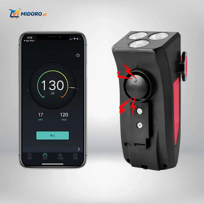 CycloMax™ Gadżet rowerowy | Uchwyt na telefon, powerbank, lampka i klakson