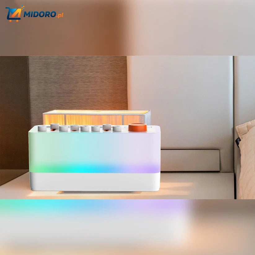 Głośnik DreamGlow™ | Pomoc w zasypianiu, RGB Nocna Lampa & Bluetooth Dźwięk