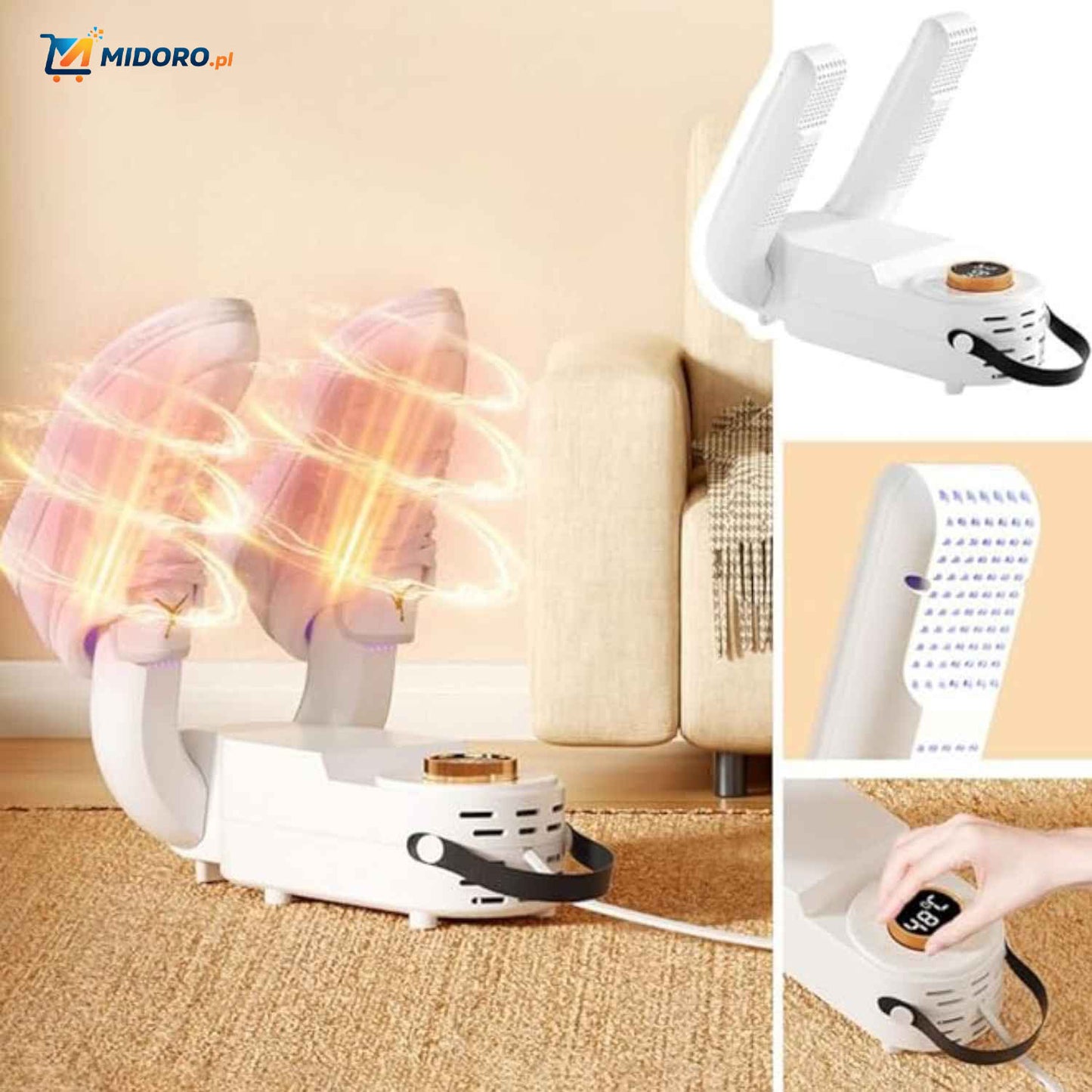 Drylux™ Suszarka | Składana, Bezwonna & Stałe Ciepło!