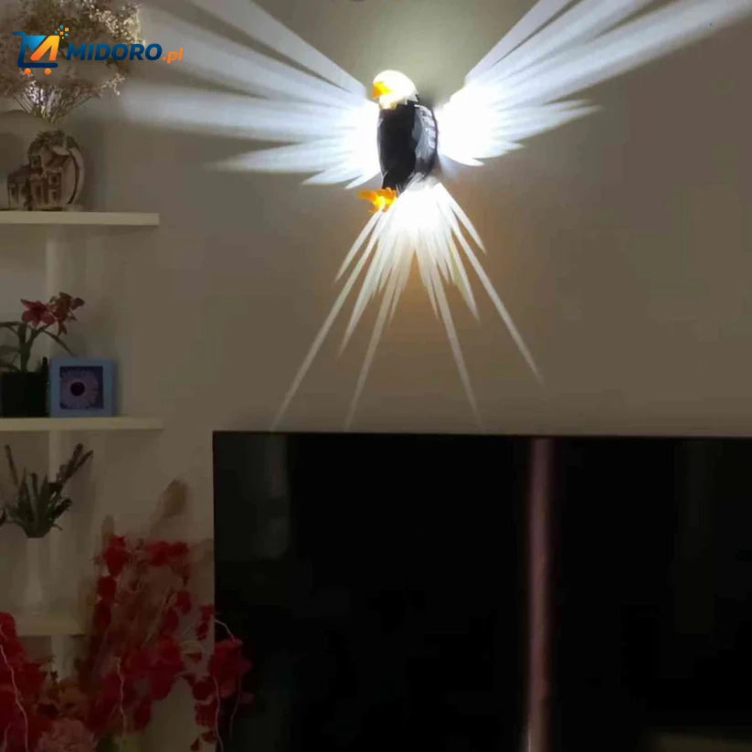 EagleGlow™ Lampa Ścienna | Projektor Światła, Ściemnialna & Unikalny Design