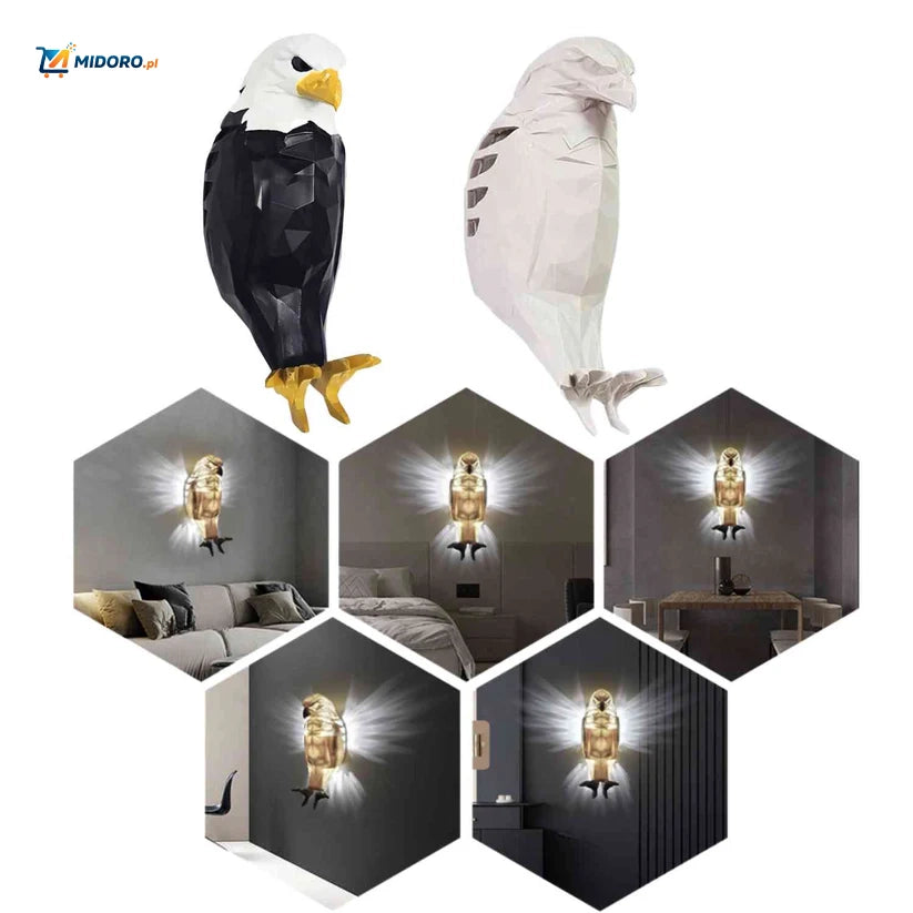 EagleGlow™ Lampa Ścienna | Projektor Światła, Ściemnialna & Unikalny Design