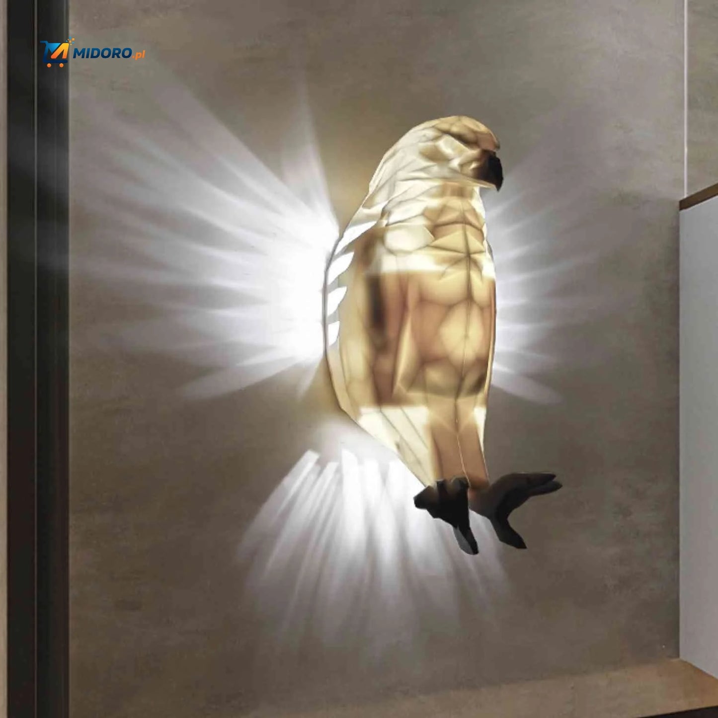 EagleGlow™ Lampa Ścienna | Projektor Światła, Ściemnialna & Unikalny Design