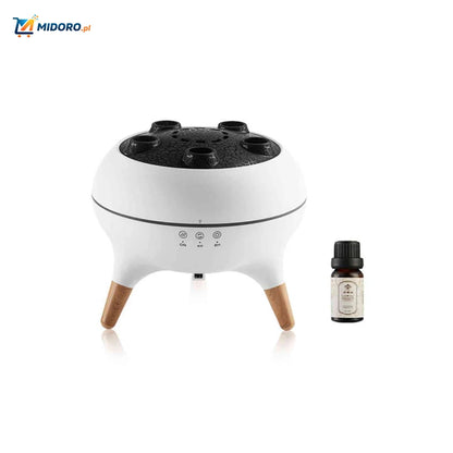 Flamora™ Dyfuzor Meduz | Vlamlicht, Aromatyczna Mgła i Stylowe Drewniane Wzornictwo