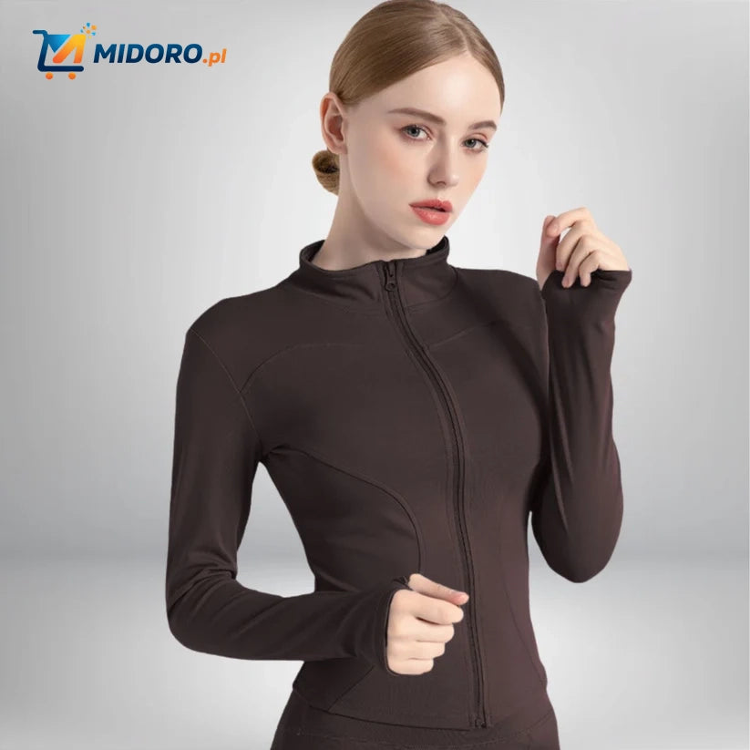 FlexiFit™ Pro Yoga Jas | Smukła, Oddychająca i Wygodna Kurtka Sportowa