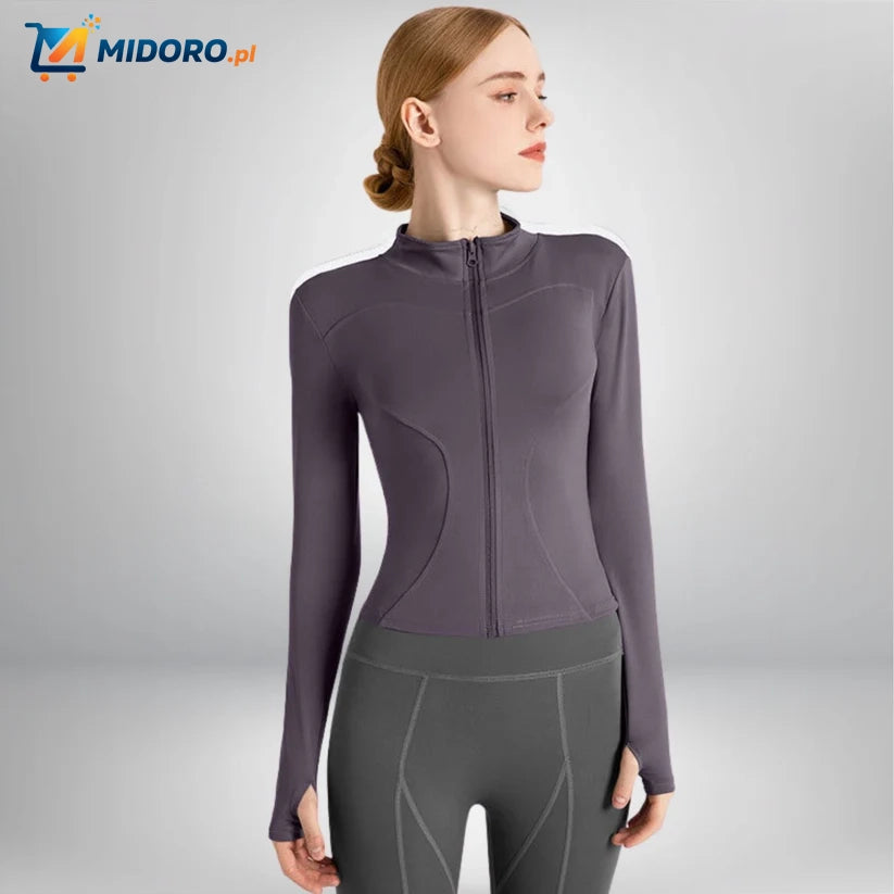 FlexiFit™ Pro Yoga Jas | Smukła, Oddychająca i Wygodna Kurtka Sportowa